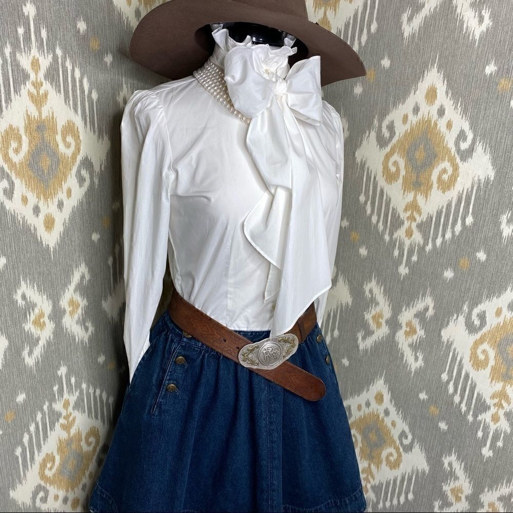 Ralph Lauren Nautical Dark Denim Circle Skirt - Picture 5 of 16